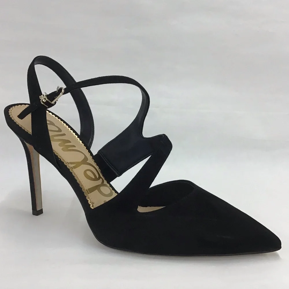 Sam Edelman Strappy Hollyn Slingback Pumps Black Size:9.5